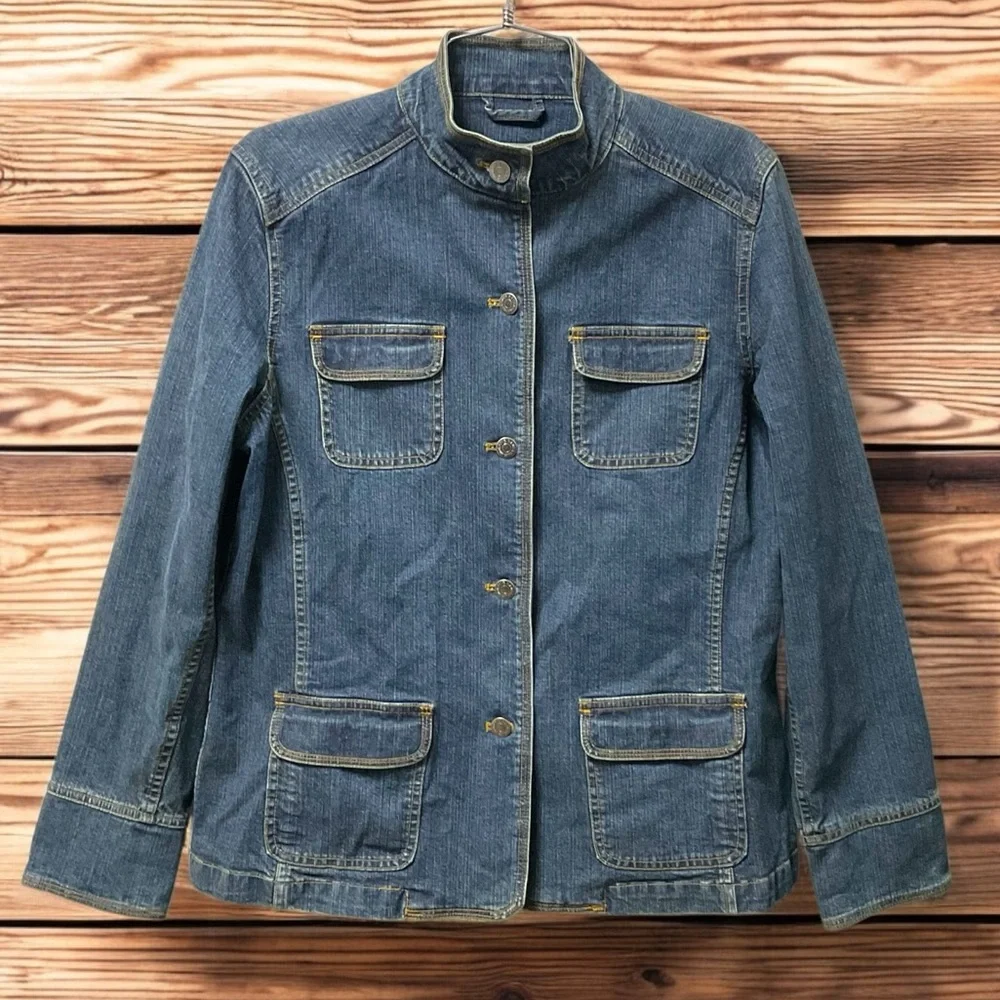 Eddie Bauer Blue Denim Jacket - Picture 8 of 12